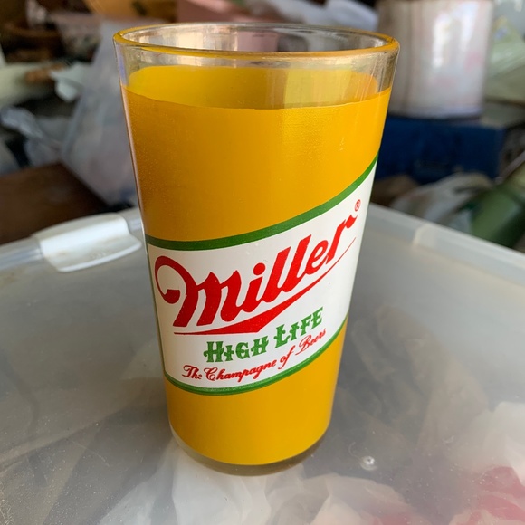 70s Vintage Miller High Life Beer Glass - Picture 2 of 3